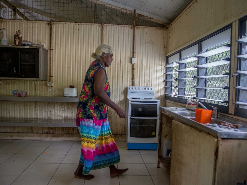 Mindy Timber in her One Mile Dam kitchen.