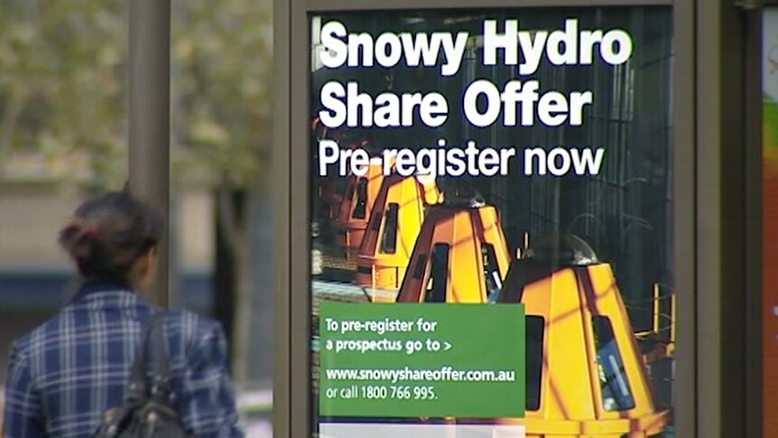 Snowy Hydro share offer poster