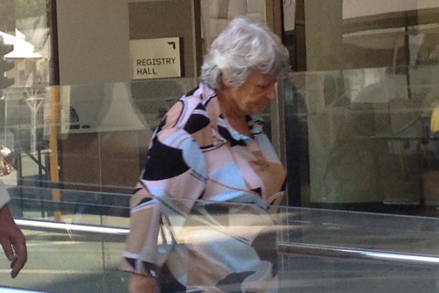Rosemary Kaniski leaving a Perth court