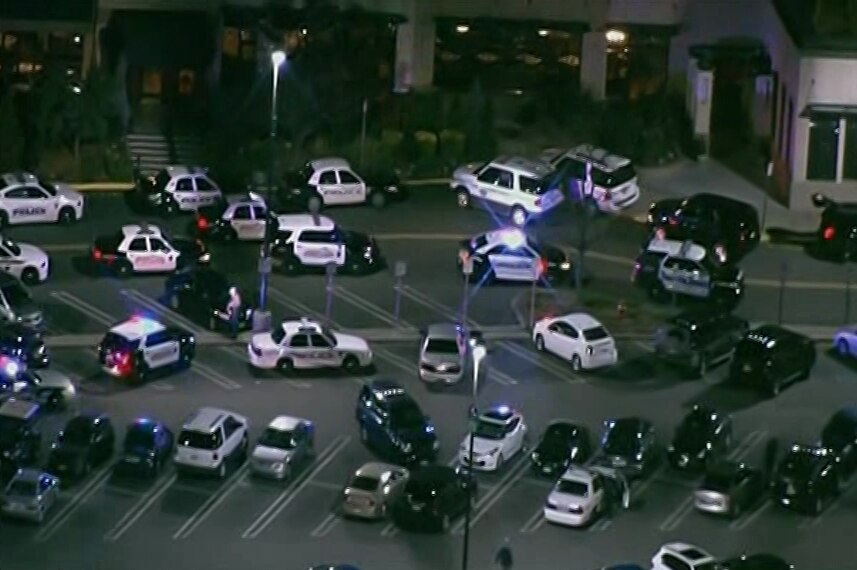 Scores of police have arrived at the mall.