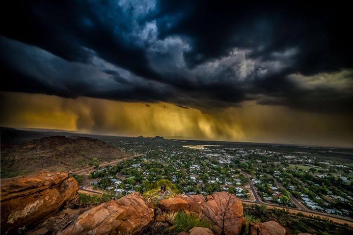 Storm clouds roll in over Kununurra.