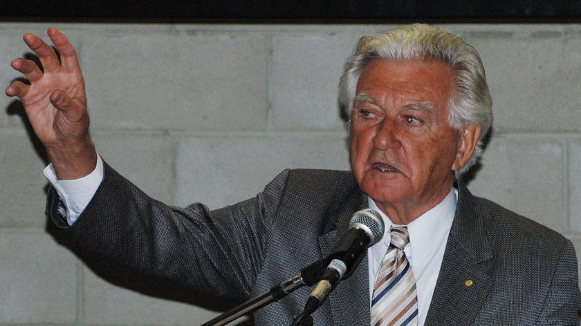 Former prime minister Bob Hawke