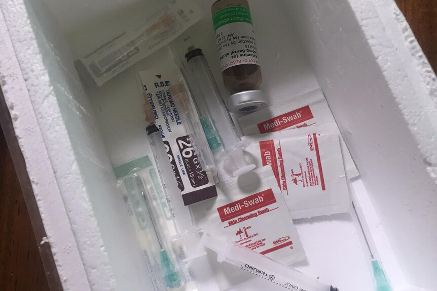 Patients were given ketamine syringes