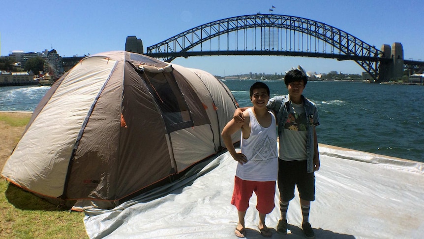 Early campers for New Year's Eve fireworks