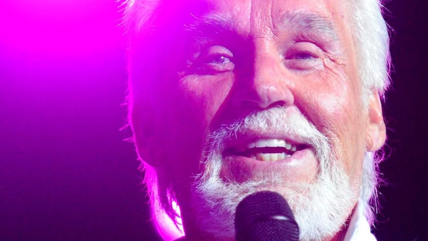 Kenny Rogers performs at the Tamworth Country Music Festival.