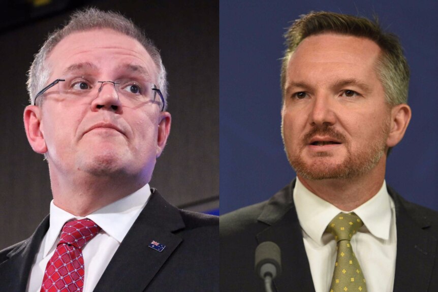 Treasurer Scott Morrison and Shadow Treasurer Chris Bowen.