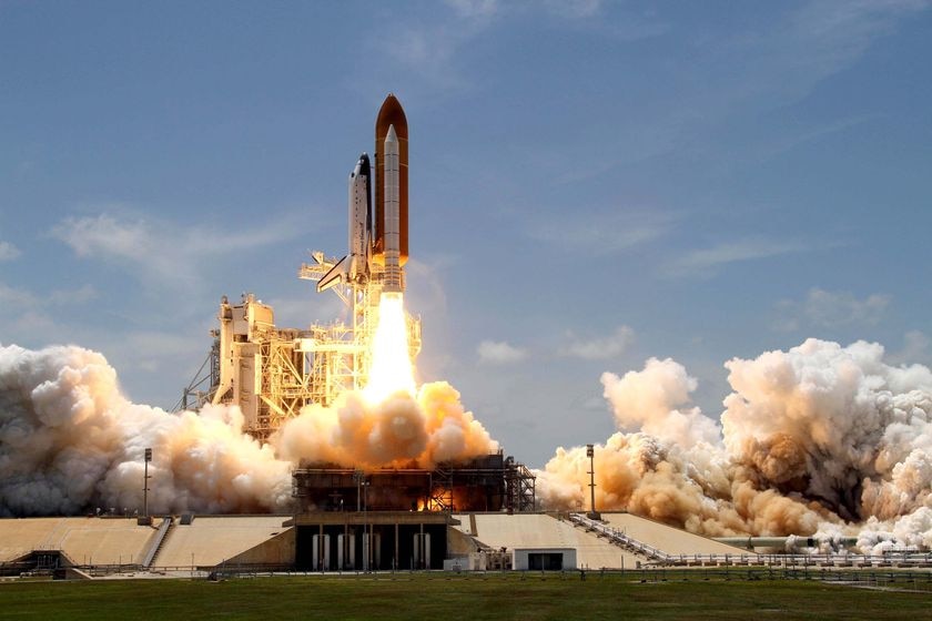 Space shuttle Atlantis lifts off