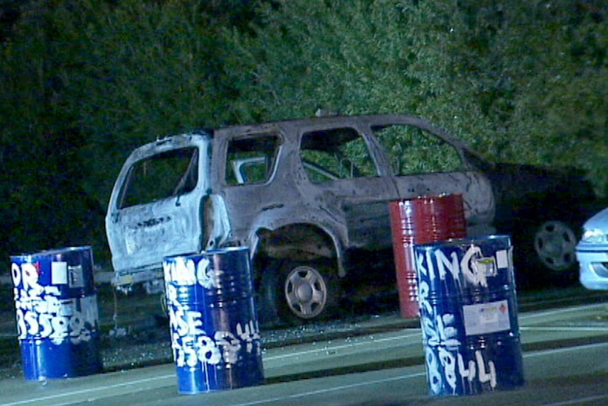 Burnt out car involved in Melbourne police shooting found at Coburg North