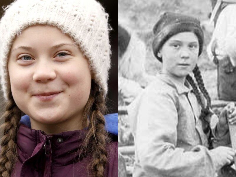 Greta Thunberg 'time traveller' photo 'most definitely' original