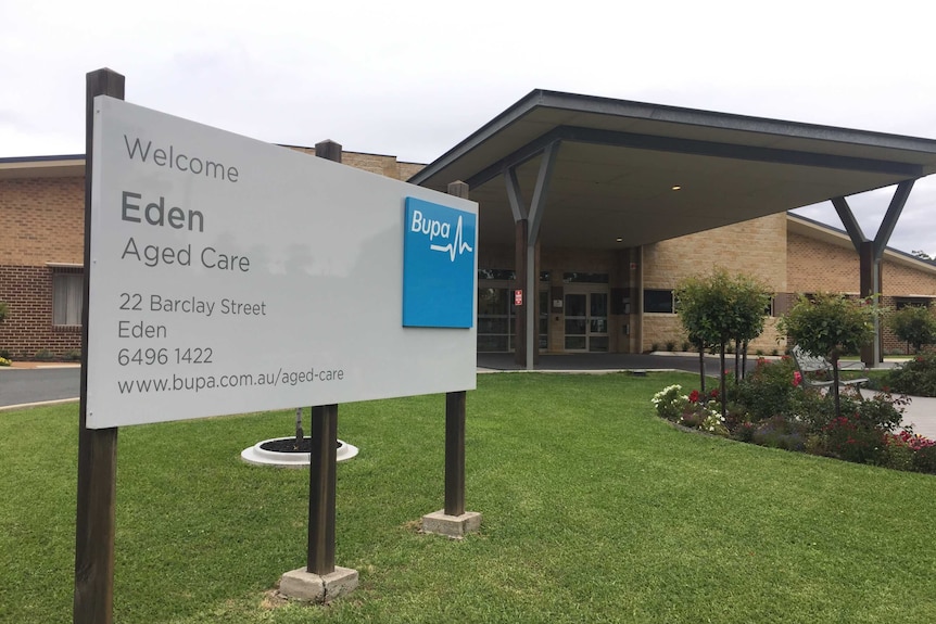 The Bupa aged care home in Eden has been sanctioned by the Department of Health