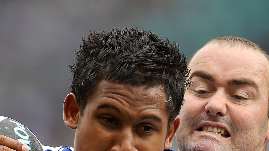 Ben Barba picked up two tries for the Bulldogs.