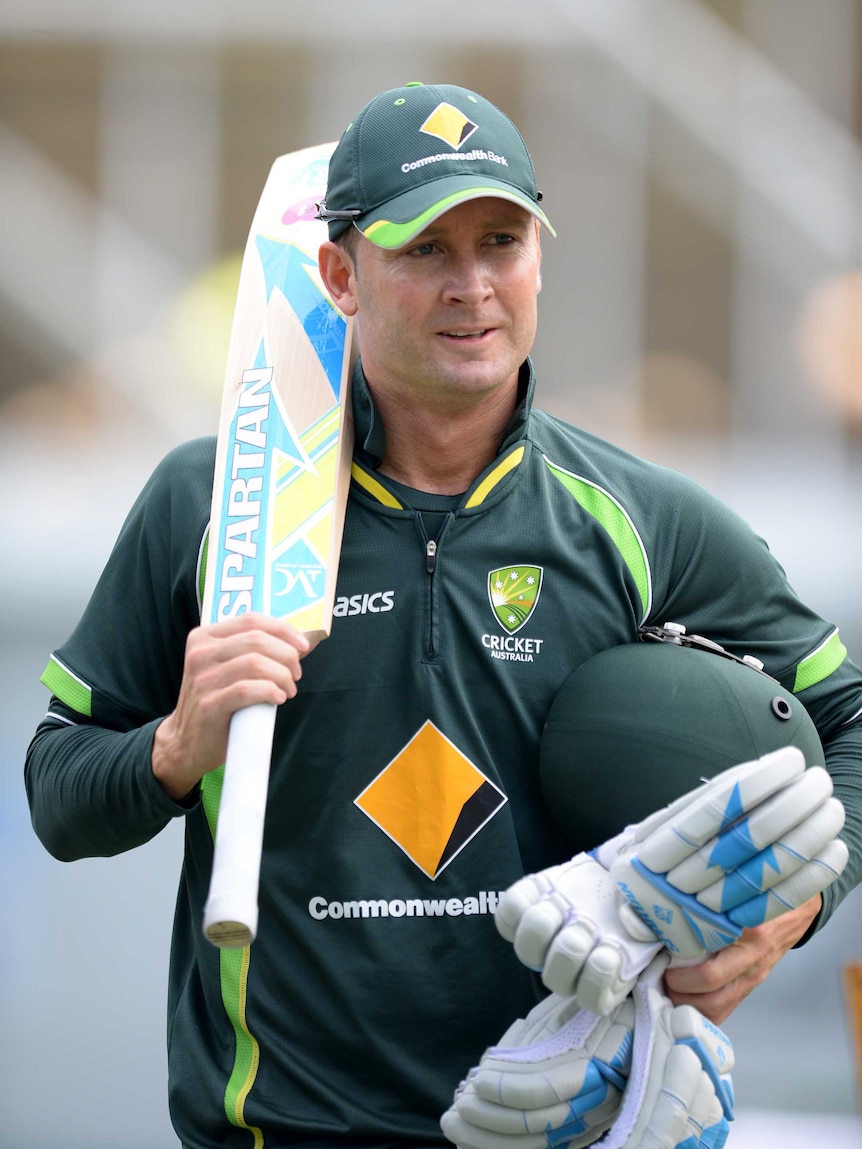 Michael Clarke training at the SCG