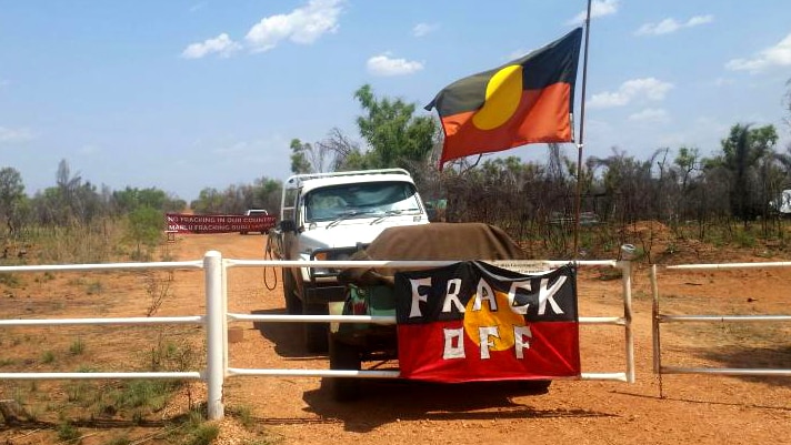 Broome locals opposed to fracking by Buru Energy have set up a camp at the Jackeroo turn off 9 November 2014