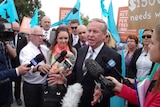 Premier Colin Barnett heckled by Roe 8 protesters