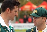 Smith and Clarke discuss teams ahead of second Test