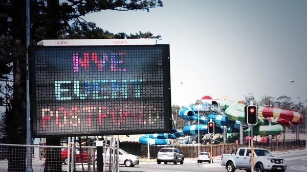 A sign outside Sydney Wet N Wild