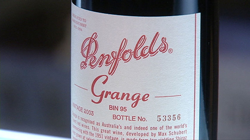 Bottle of Penfolds Grange