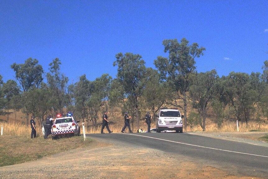 Authorities closed the Mount Morgan Range Road section of the Burnett Highway.