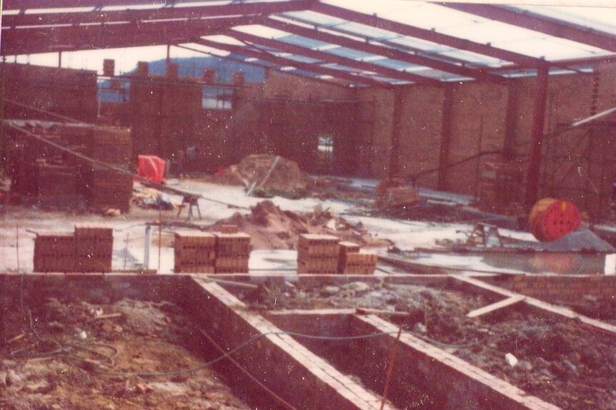 1970s image of a building site