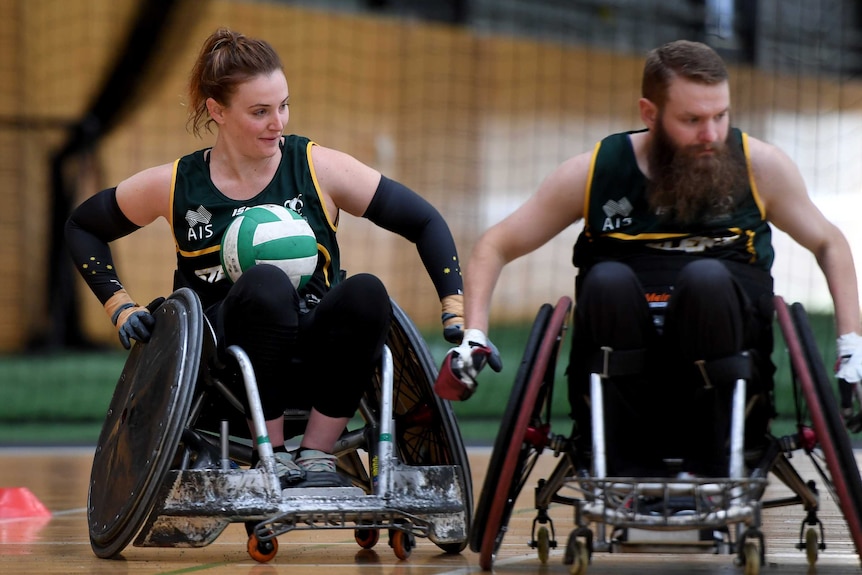 Shae Graham (left) working hard at a Steelers training session.