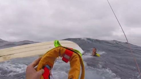 A north Queensland fisherman has been rescued after his boat capsized.