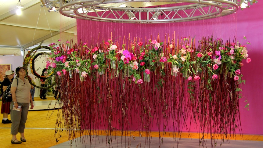 Floral design at the Carnival of Flowers.