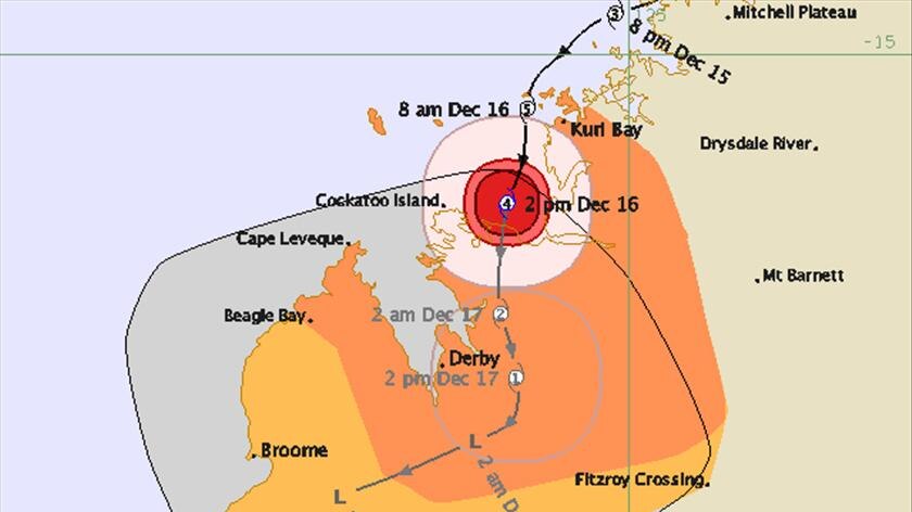 Cyclone Laurence is expected to weaken as it travels inland.