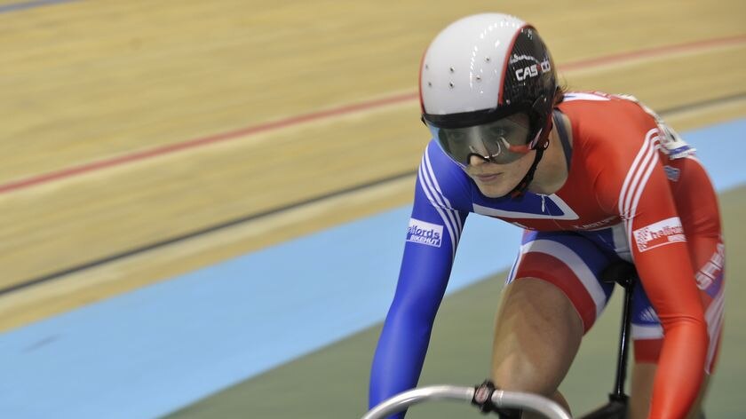 Great Britain's Victoria Pendleton competes