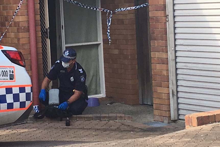 The townhouse at Northgate on Brisbane's northside where the child girl suffered serious burn injuries.