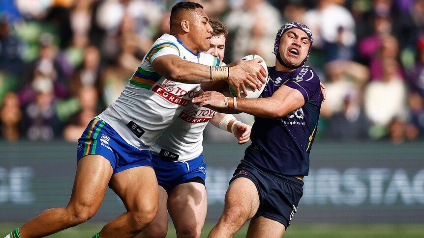 NRL Sunday wrap: Storm thumps 'embarrassing' Raiders as Knights