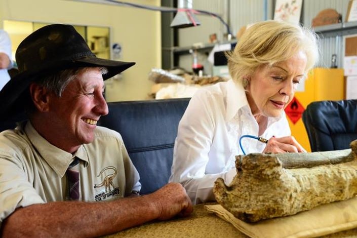 David Elliott with Dame Quentin Bryce