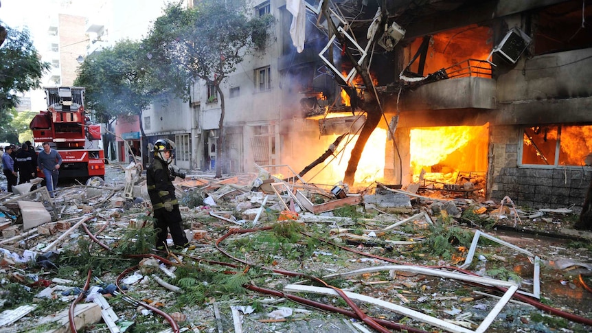 Apartment building blast kills 12 in Argentina