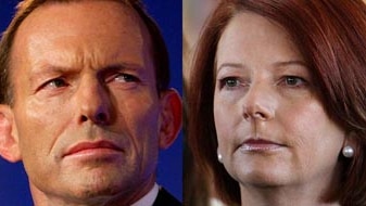 Prime Minister Julia Gillard and Opposition Leader Tony Abbott.