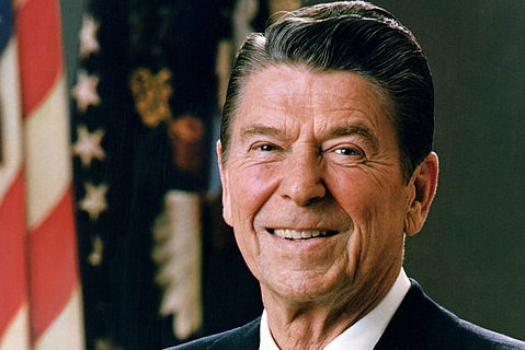 Ronald Reagan, US president 1981-1989.