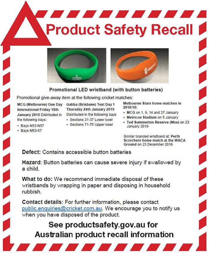 Wristband Warning Behind The News