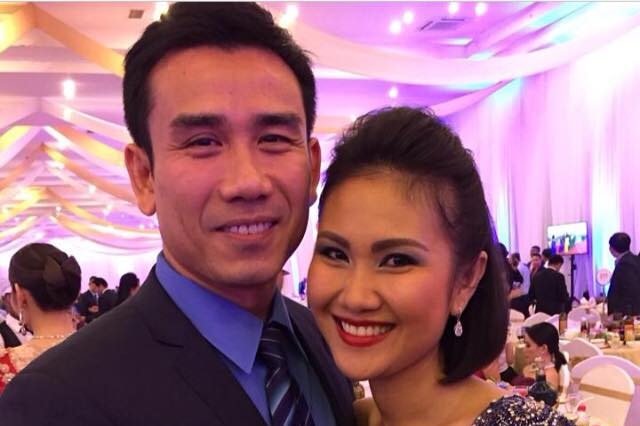 Dy Vichea and his wife Hun Mana at an event.