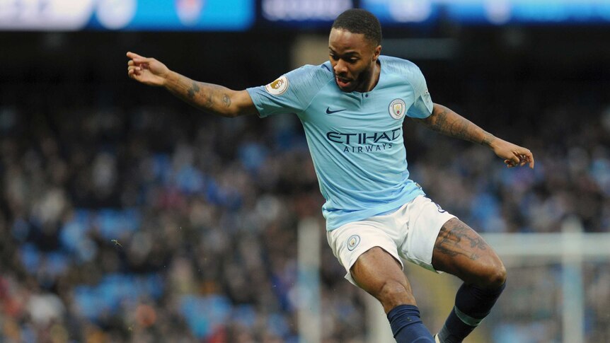 Raheem Sterling on the ball