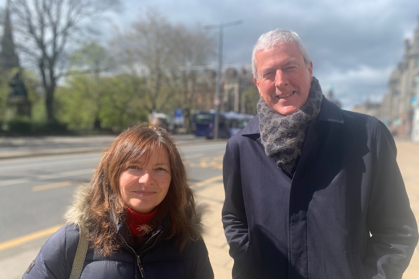 Christine Craig and Stewart Methven in Edinburgh.