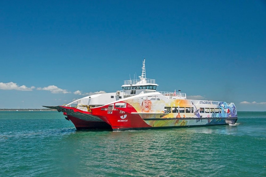 Stradbroke Island ferry ran aground