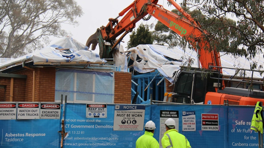 First Mr Fluffy home being demolished