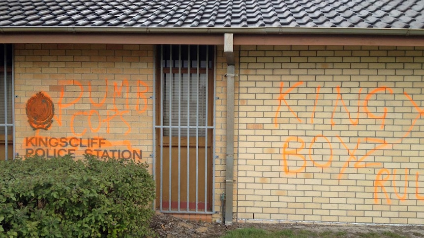 A 61-year-old man has been charged over a graffiti attack on Kingscliff police station on the New South Wales far north coast.