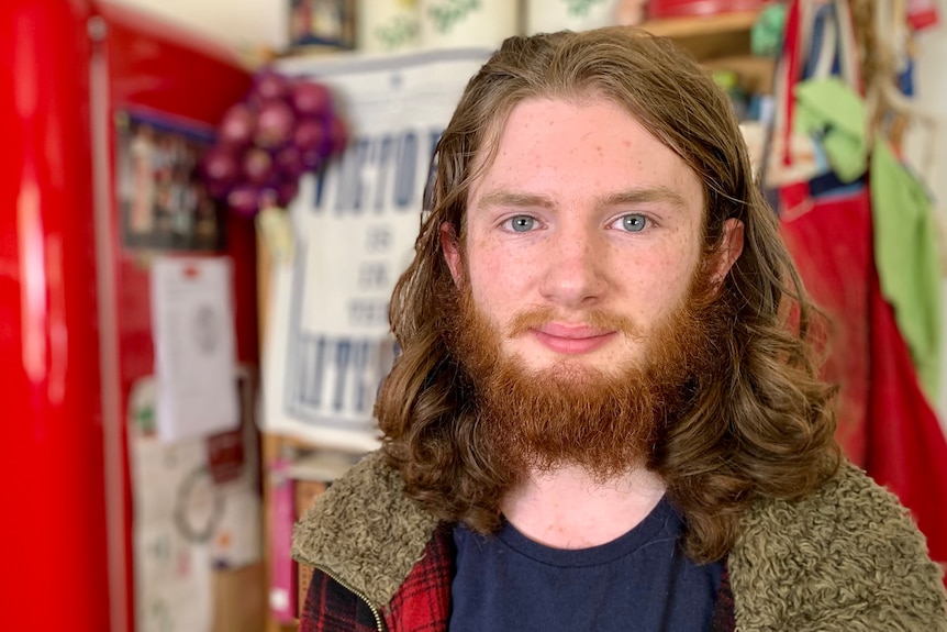 a man with red hair and a beard