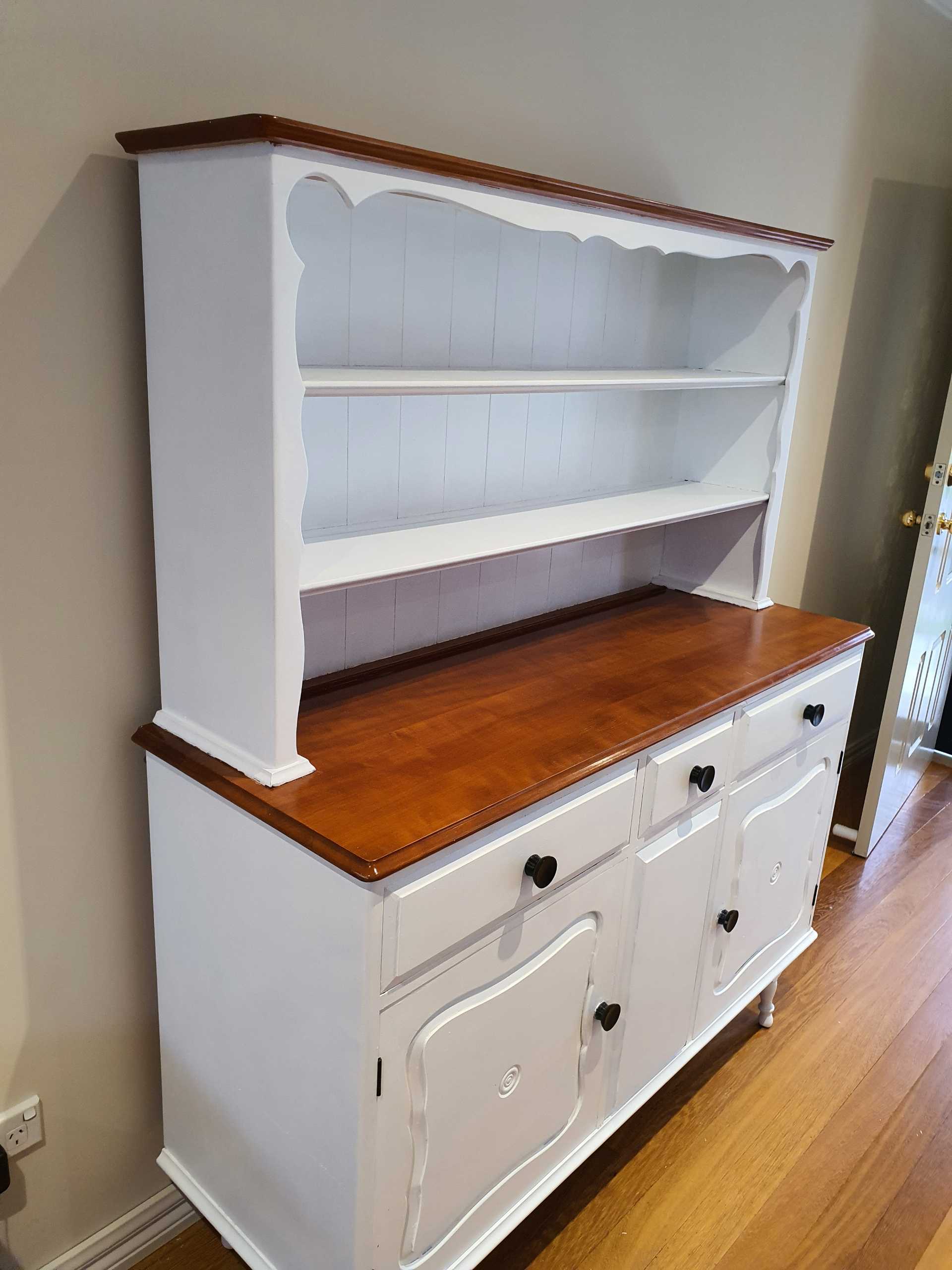 Erika's refurbished Hamptons-style kitchen dresser