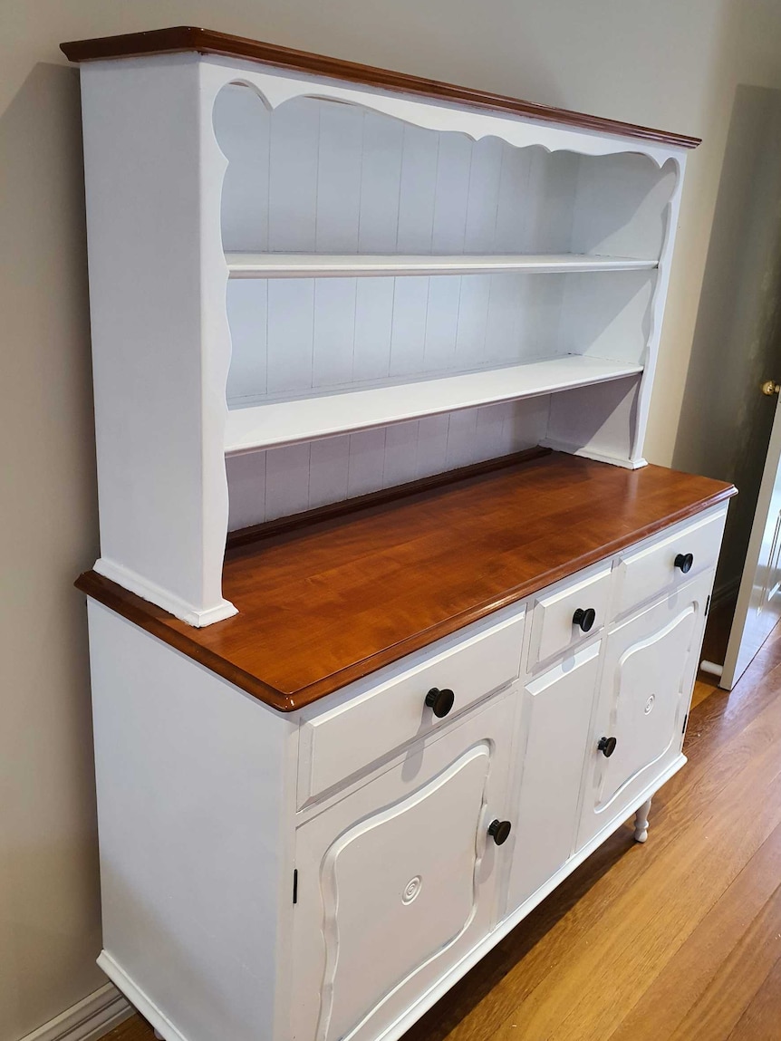Erika's refurbished Hamptons-style kitchen dresser