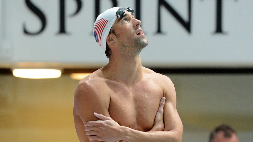 Michael Phelps at US team training