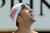 Michael Phelps at US team training