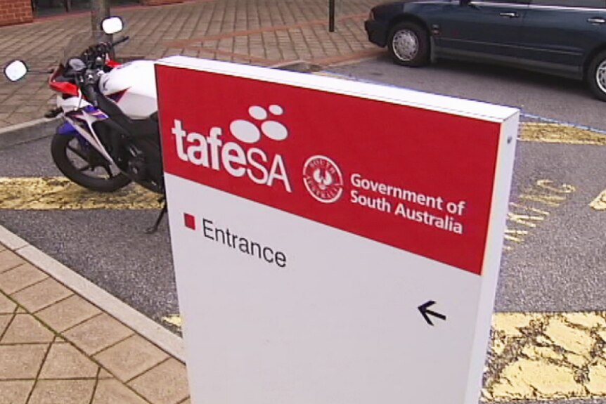 TAFE SA entrance sign