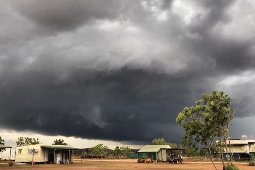 Storm clouds form over Borroloola