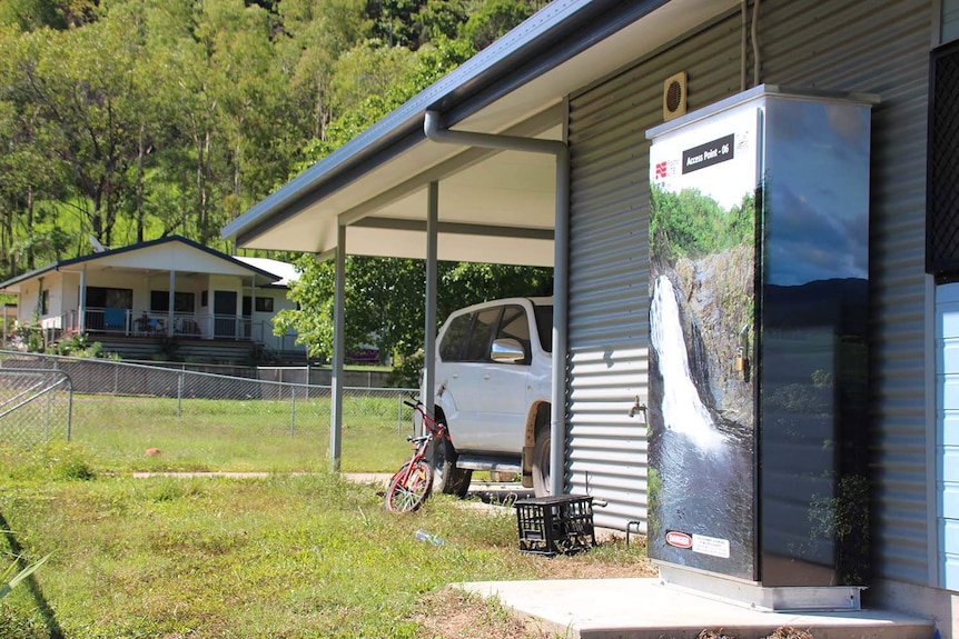 A communications access point box located throughout Wujal Wujal.