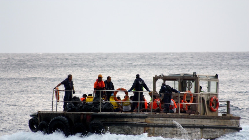 Asylum seekers arrive at Christmas Island